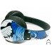 Dark Blue Flowers Over-Ear Bluetooth Wireless Headphones