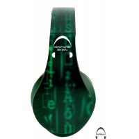 Green Matrix Over-Ear Bluetooth Wireless Headphones