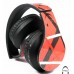 Red Strike Abstract Pattern Over-Ear Bluetooth Wireless Headphones